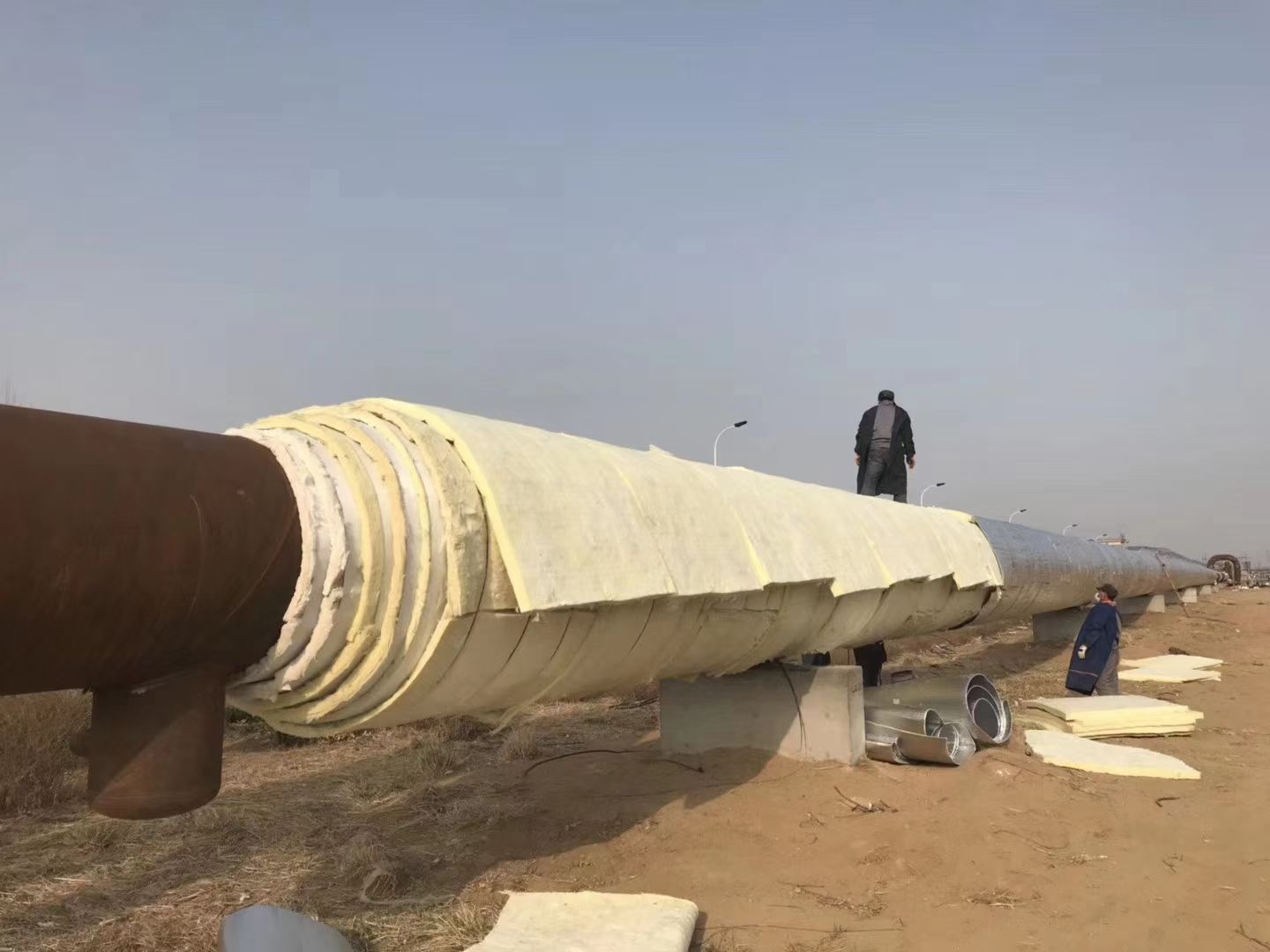 管道專用長絲超細纖維毯施工